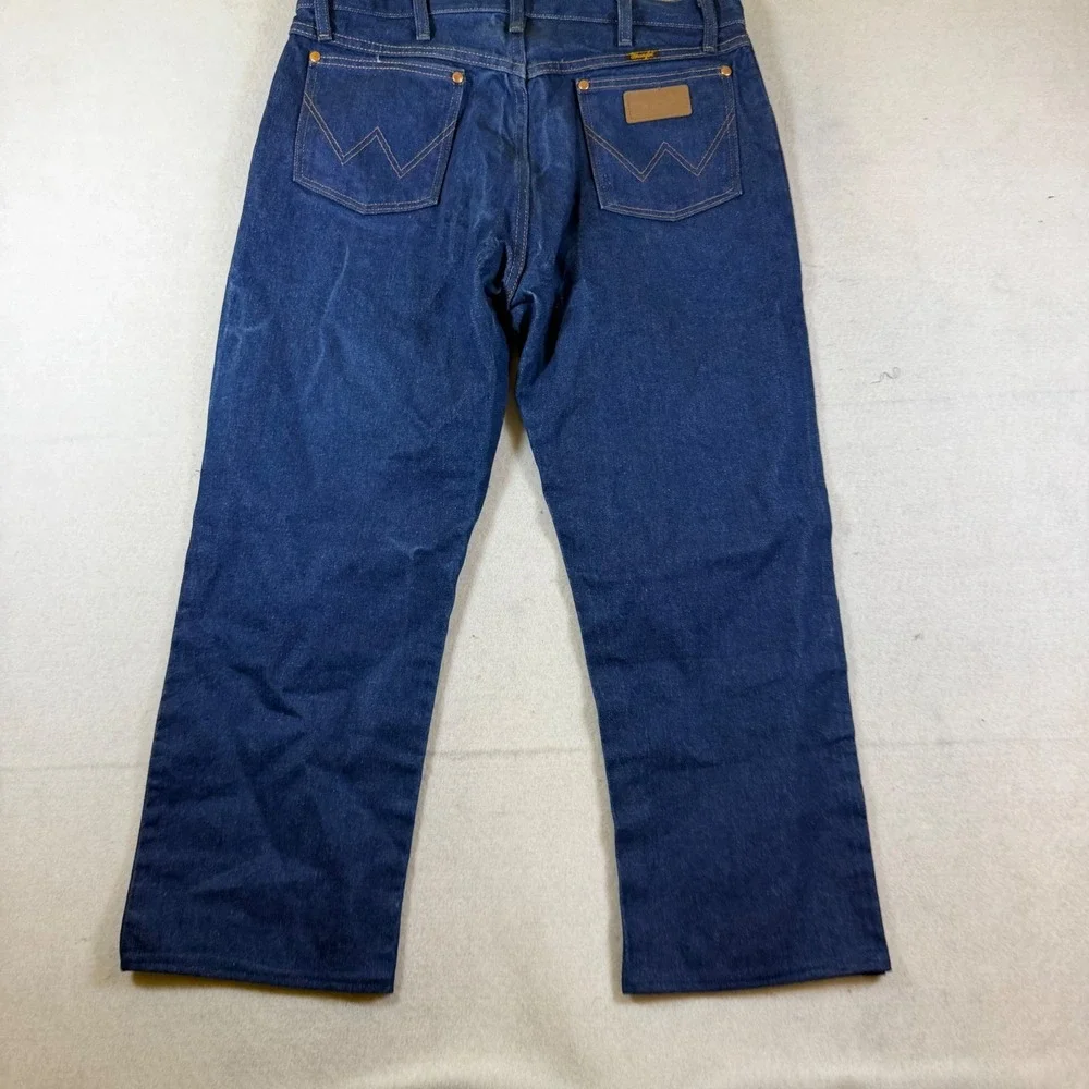 Wrangler 13MWZ Cowboy Cut Original Fit Mens Jeans Blue Denim 35x30 High Rise